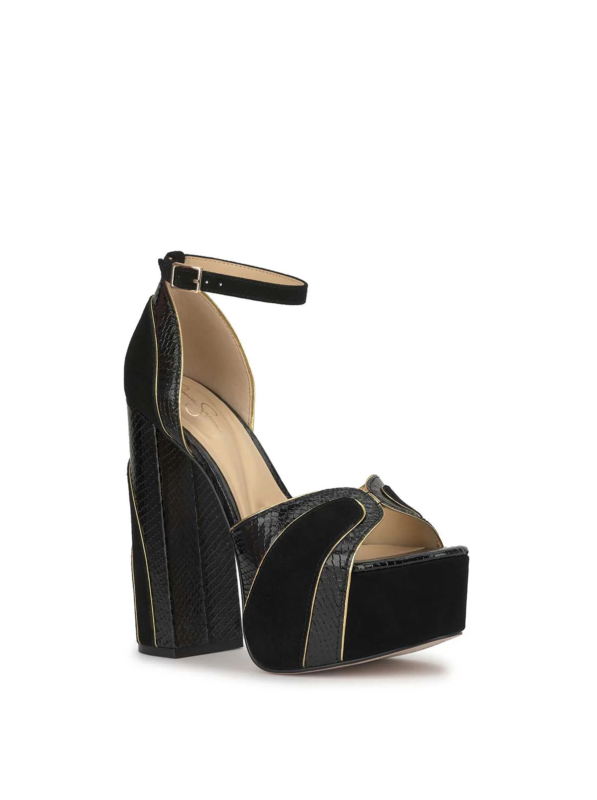 Avele Platform in Black & Gold - Image 4