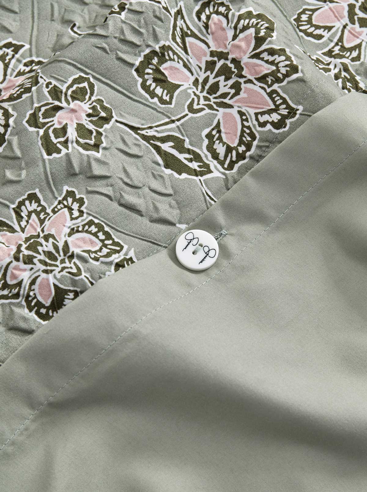 Botanical Embossed Print Duvet Cover Set - Image 3