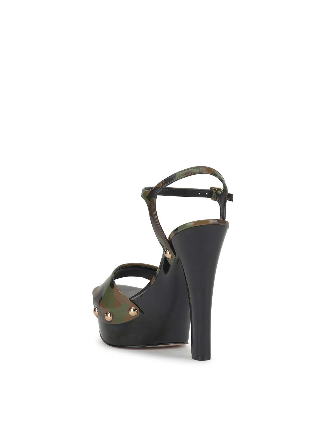 Calenta Studded Platform in Forest Camo - Image 3
