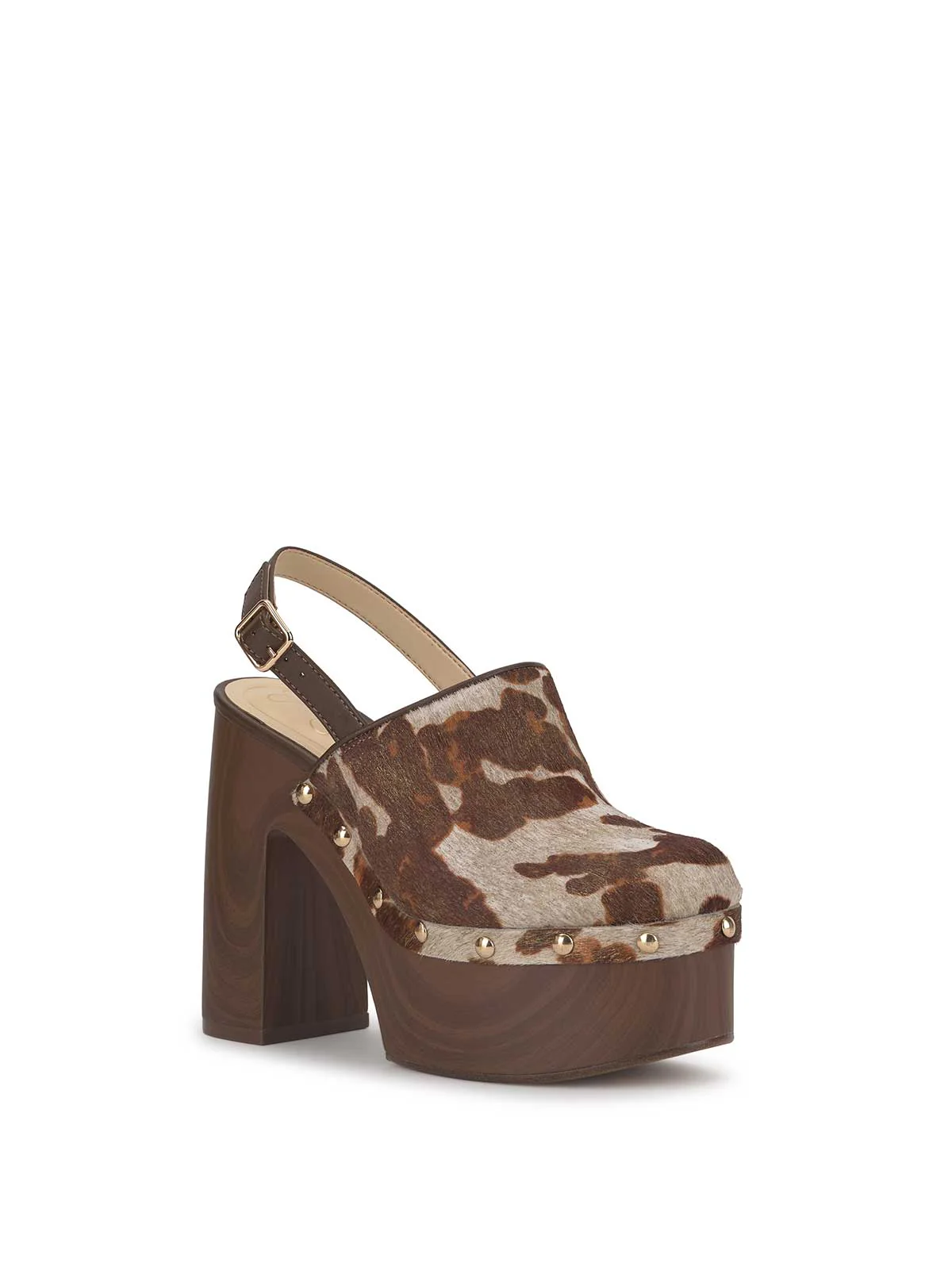 Cazea Platform in Cow Print - Image 4