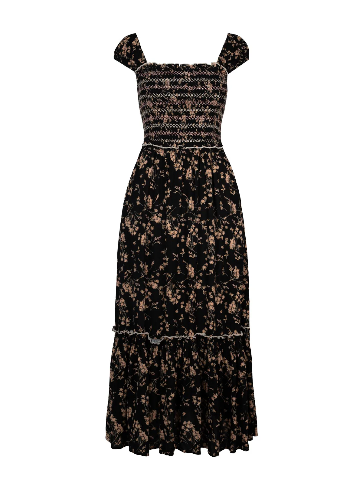 Clarice Maxi Dress in Obsidian Wispy Ditsies - Image 5