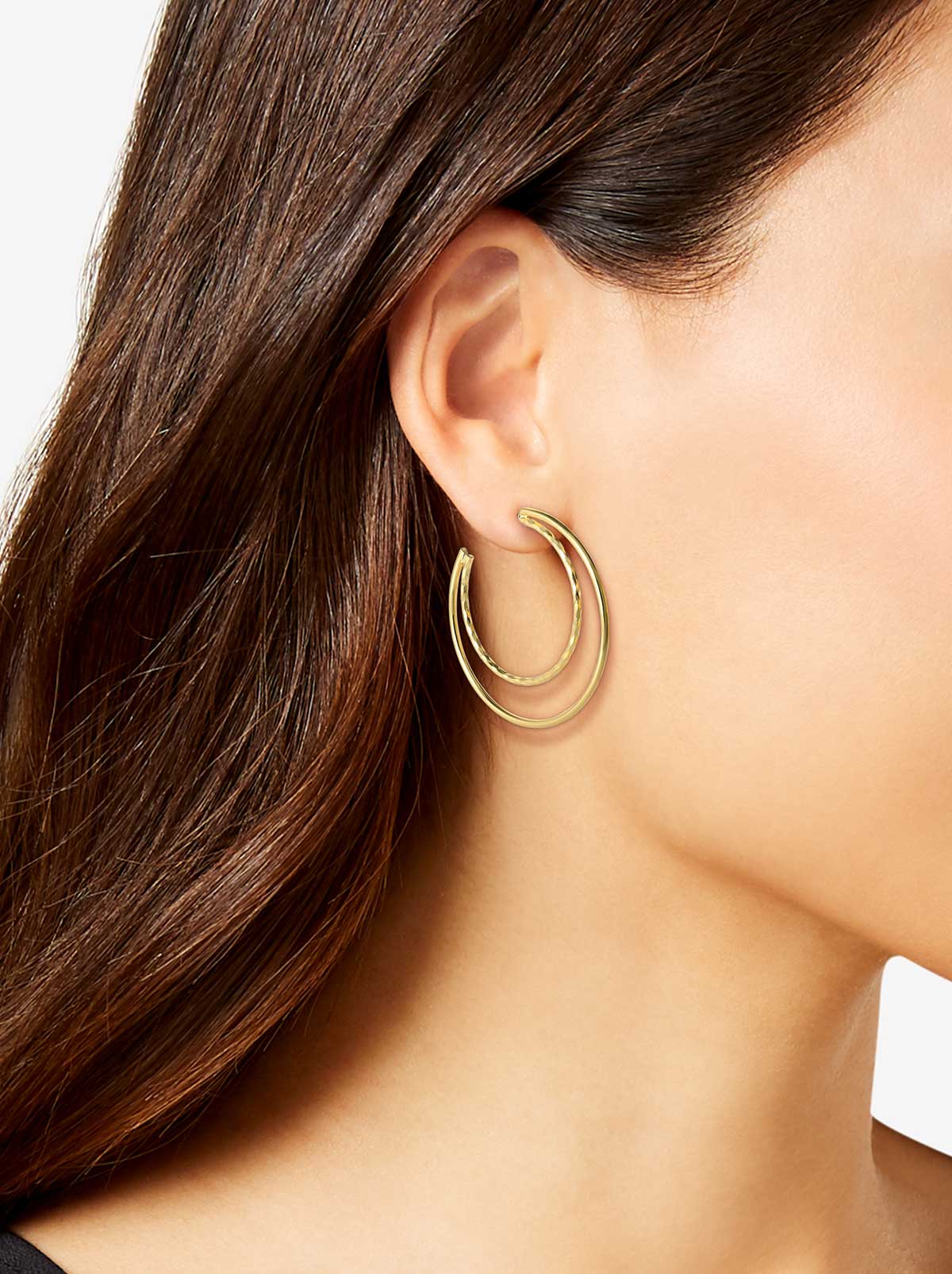 Double Hoop Earrings - Image 2