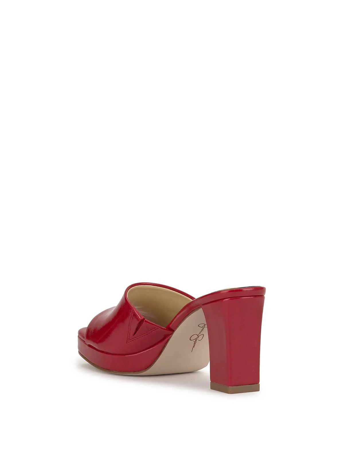 Elyzza High Heel Slide in Red Muse - Image 3