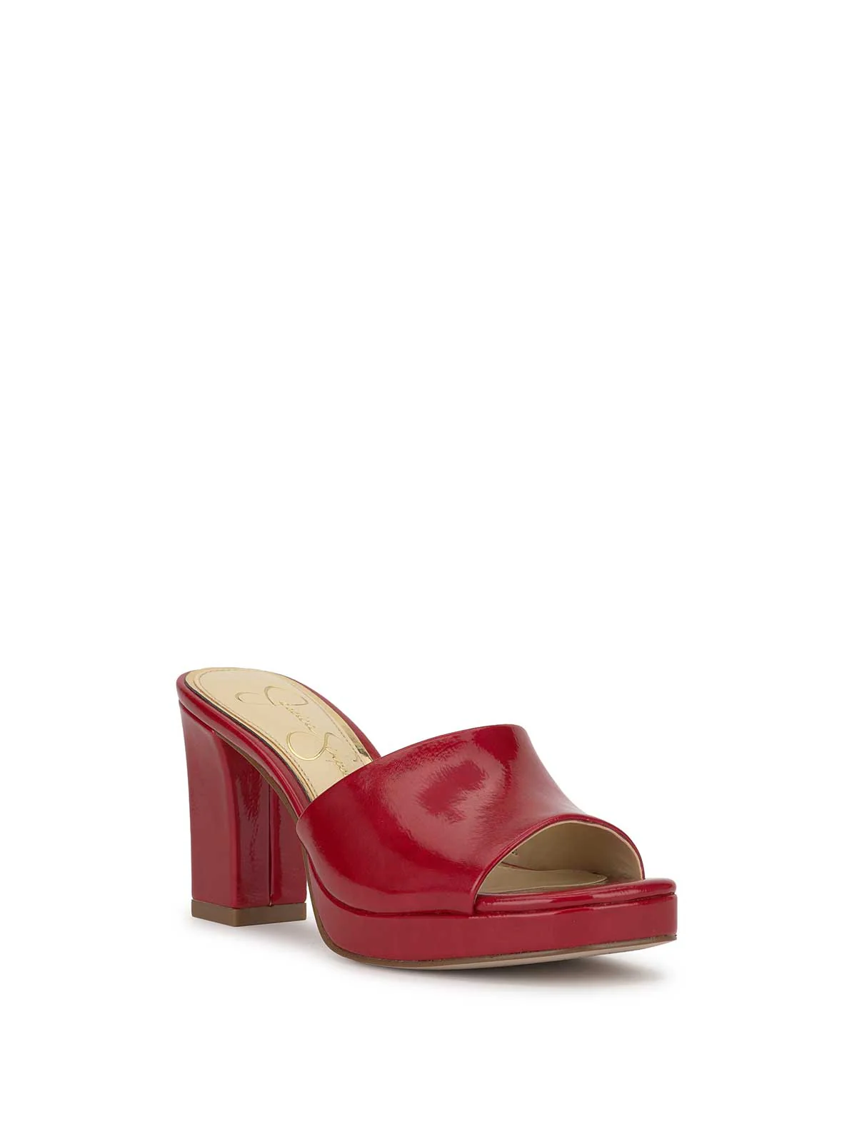 Elyzza High Heel Slide in Red Muse - Image 4
