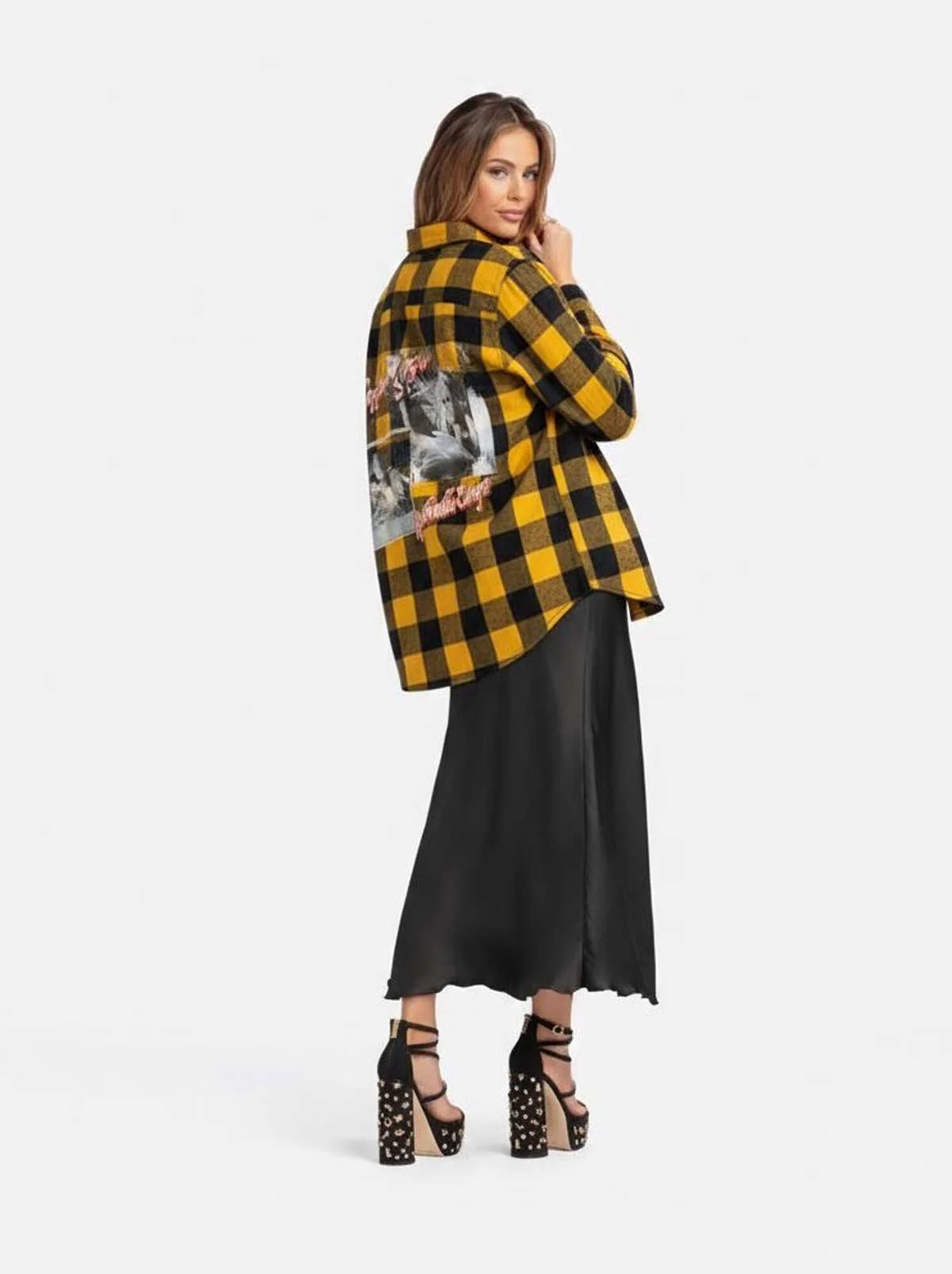 Exclusive Nashville Canyon Flannel Shirt in Yellow - Image 3