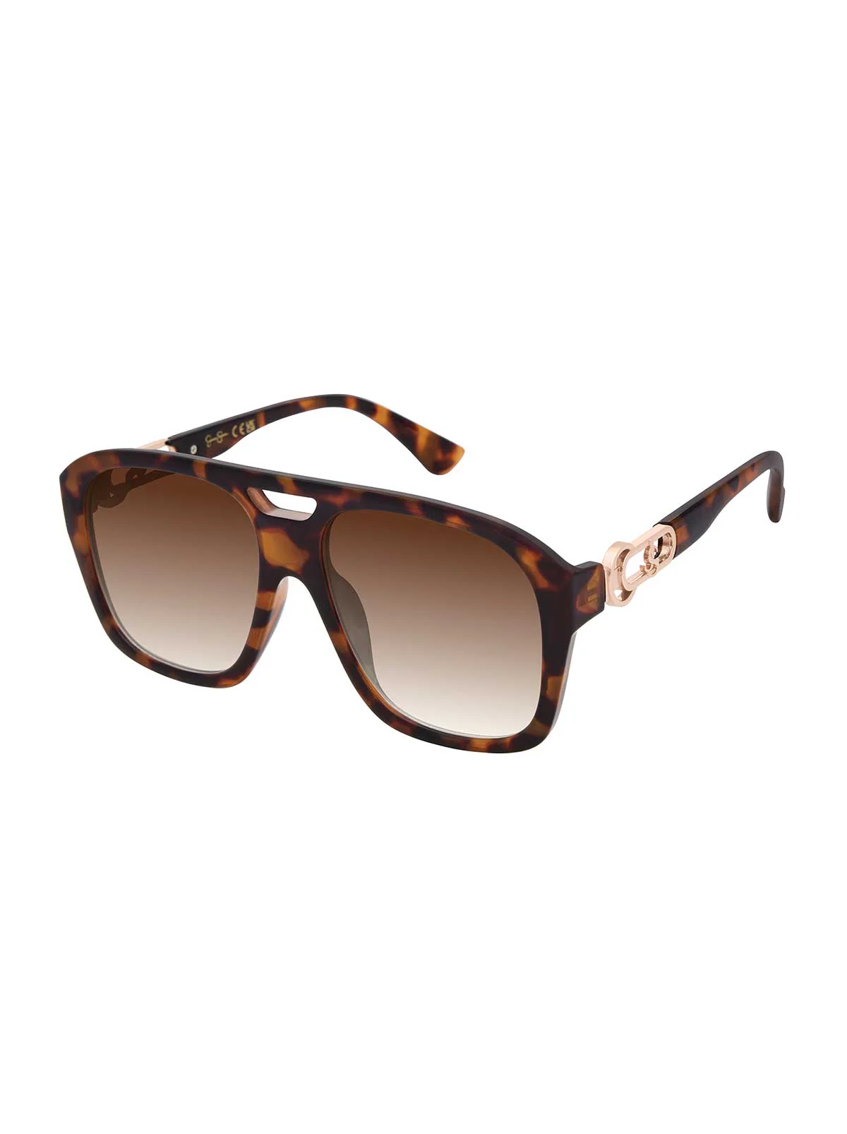 Flat-Top Aviator Sunglasses in Tortoise