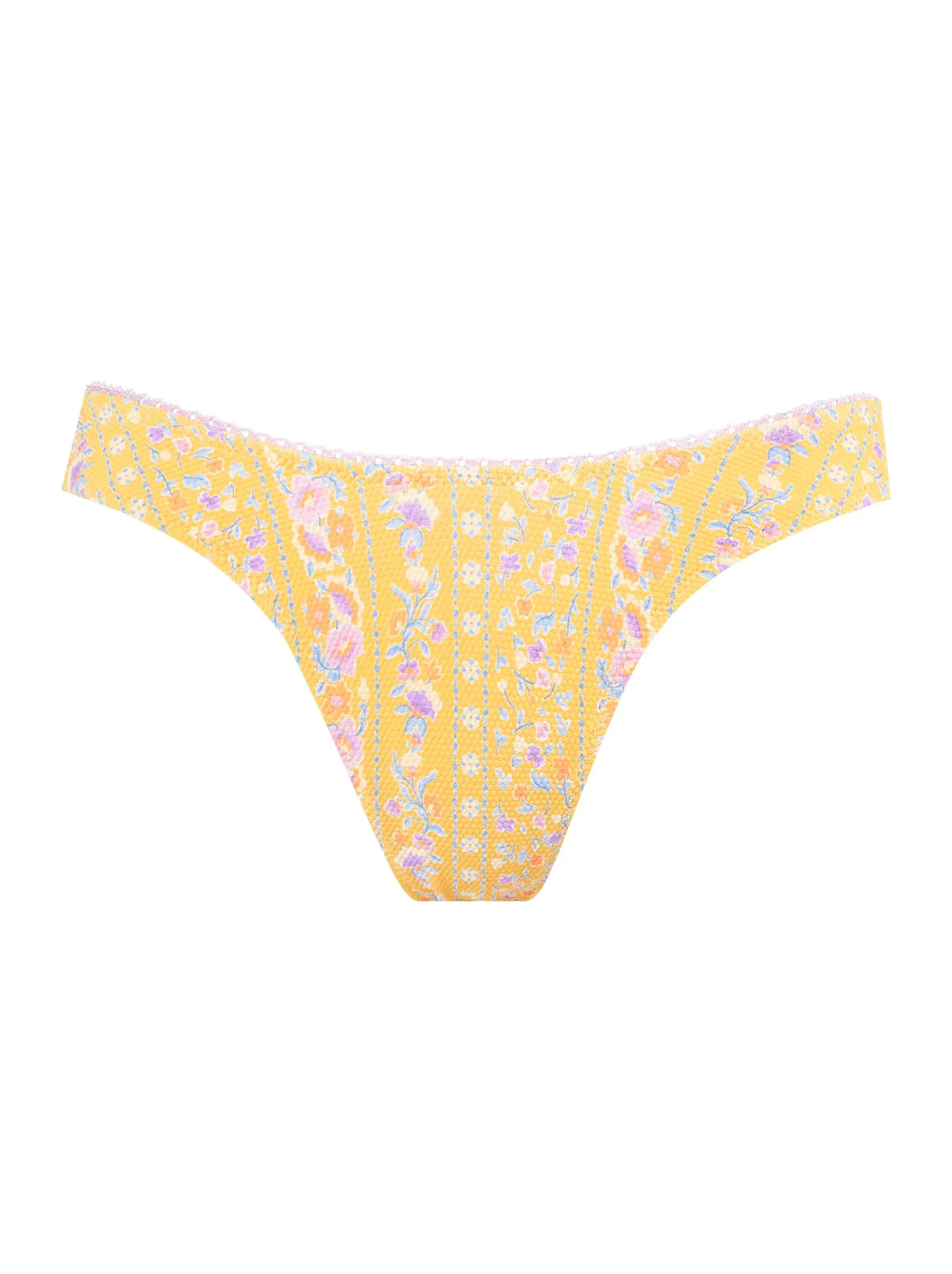 High Cut Cheeky Bottom in Foxglove Stripe - Image 5