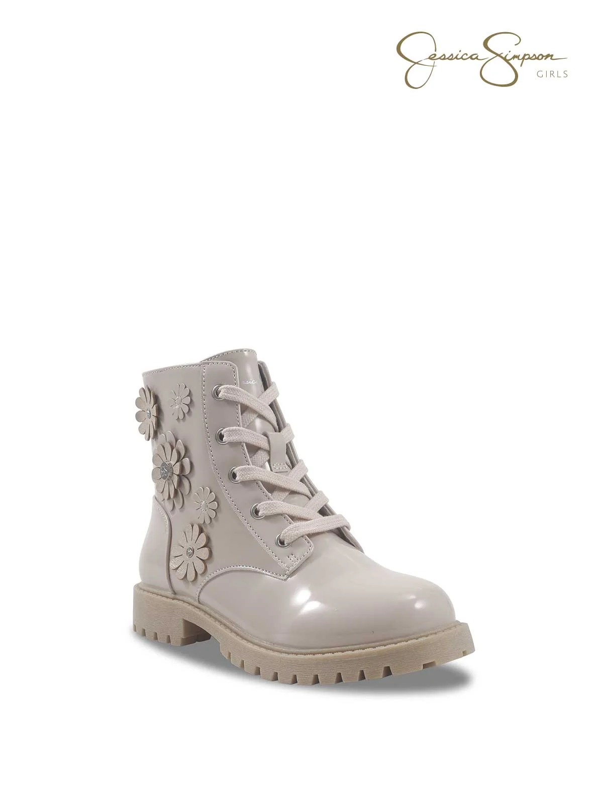 Girls Daria Shay Boot in Cream - Image 3