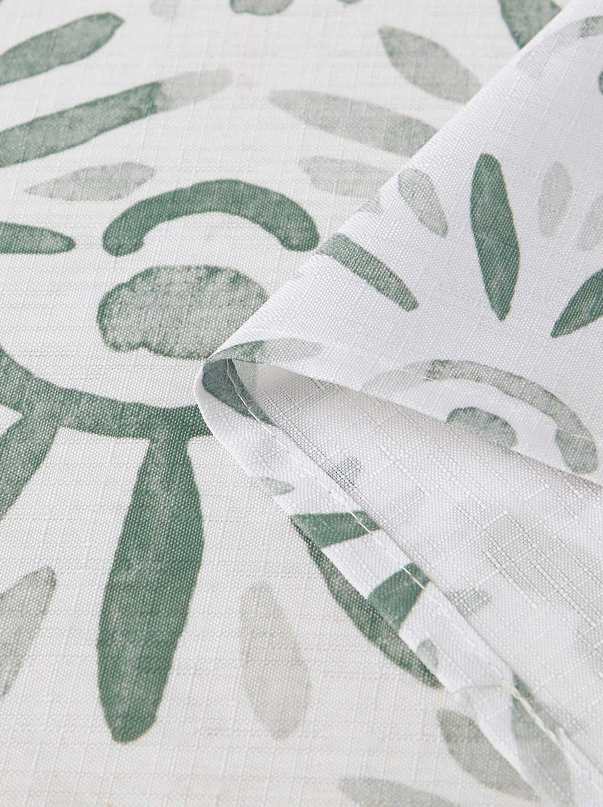 Haven Border Sage Green Shower Curtain Set - Image 3