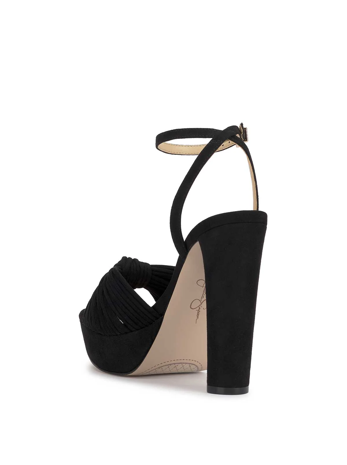 Immie Platform Sandal in Black - Image 3