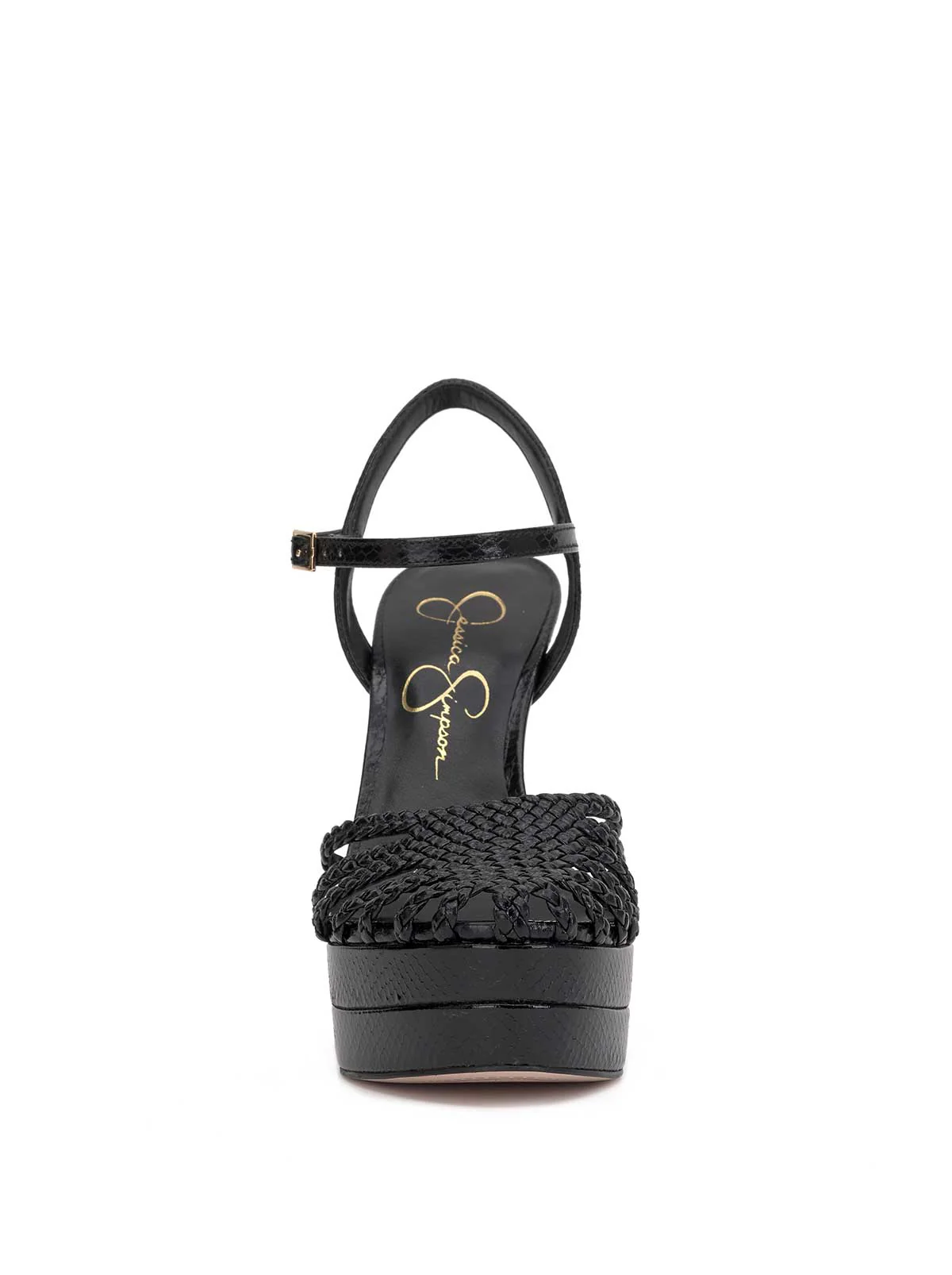 Inaia Braided Platform Sandal in Black - Image 2