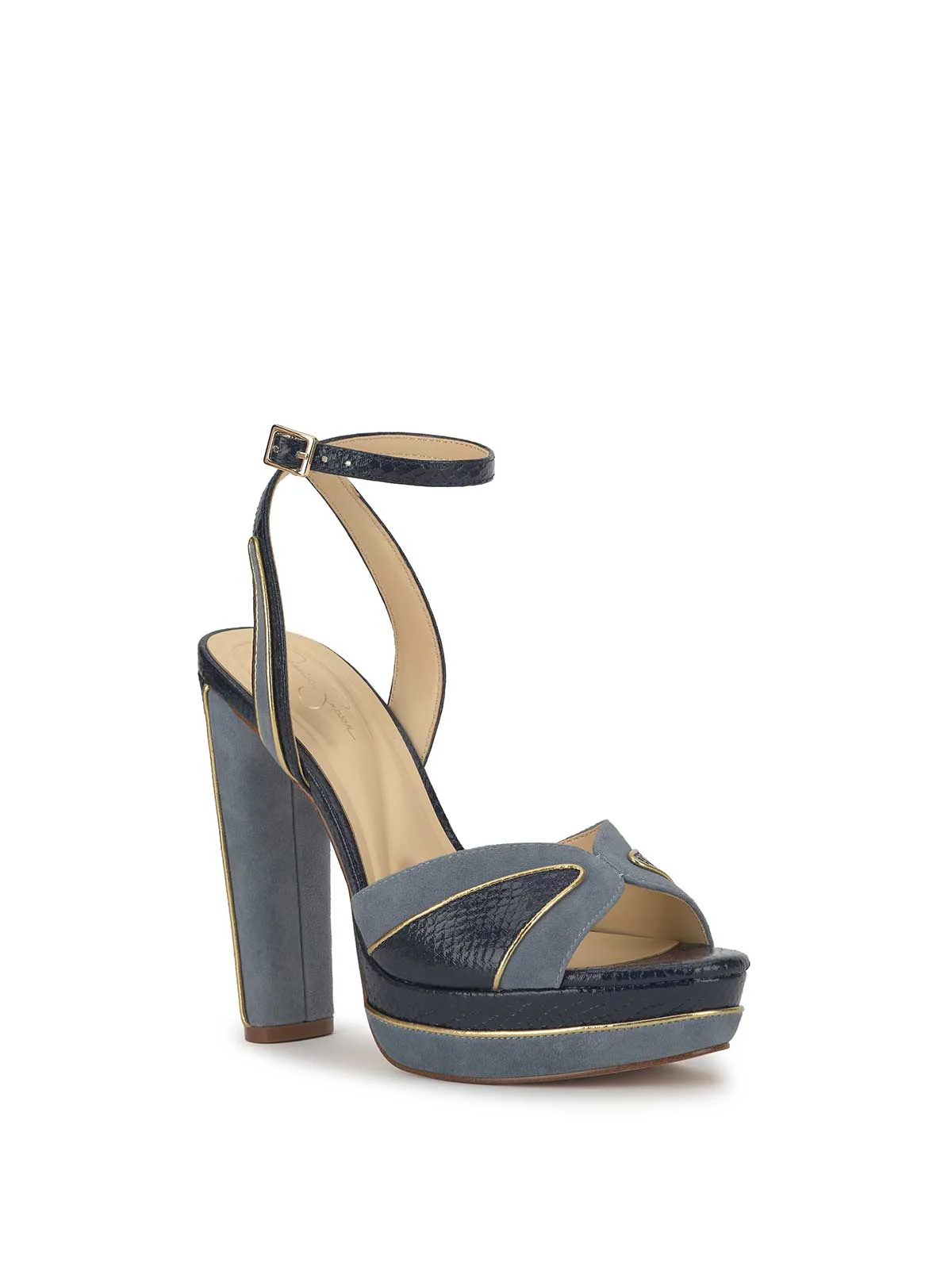 Ivrae Platform in Ash Blue & Dark Knight - Image 4