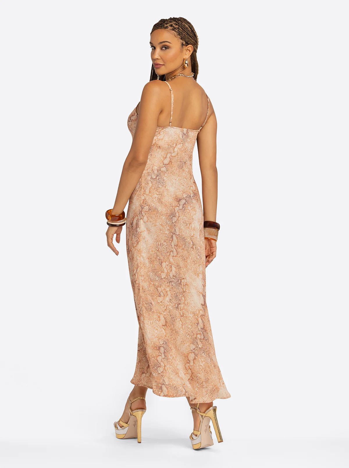 Jessica Simpson 2.0 Blanche Slip Dress in Snake - Image 4