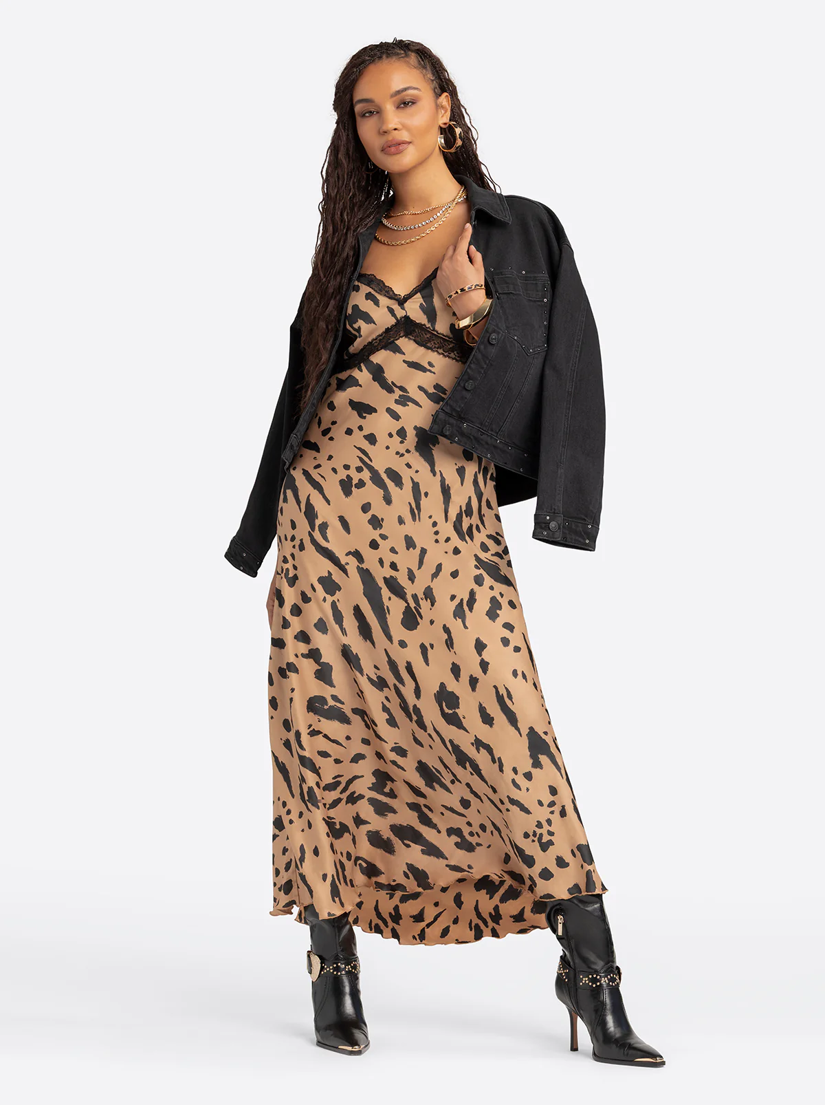 Jessica Simpson 2.0 Bias Dress in Animal Print - Image 6
