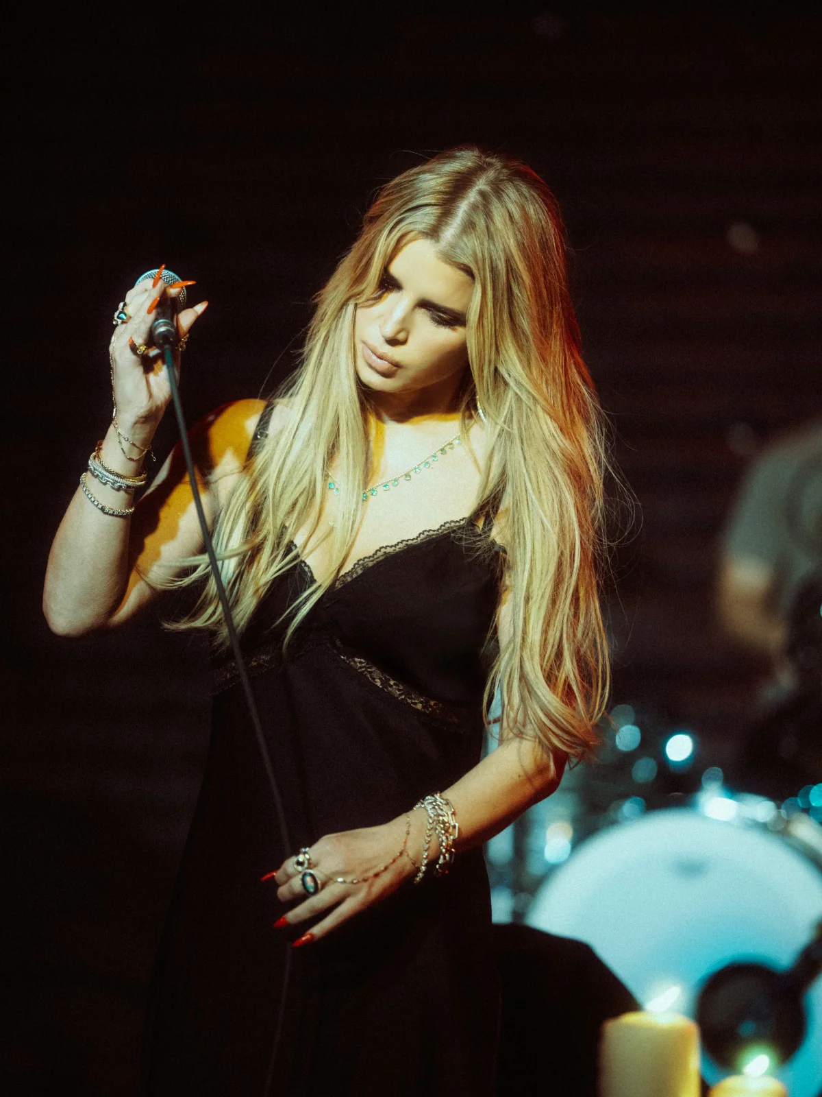 Jessica Simpson 2.0 Bias Dress in Black