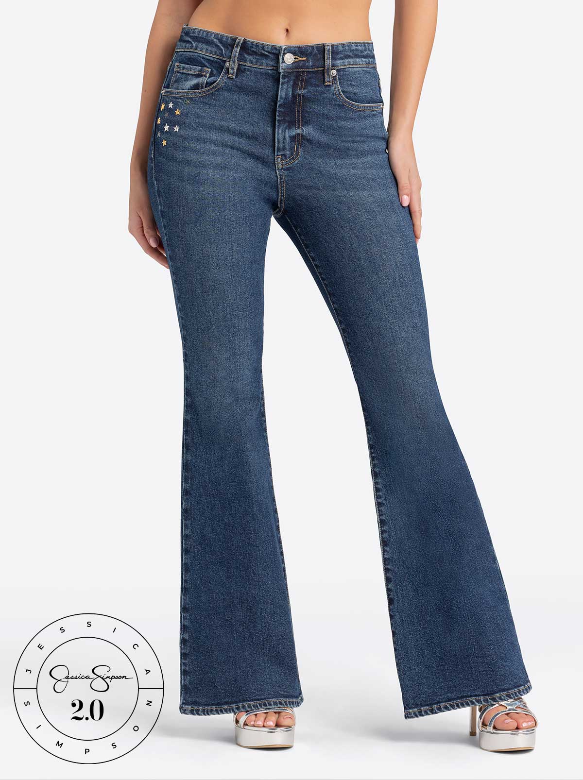 Jessica Simpson 2.0 Stevie Flare Jeans in Milton - Image 2
