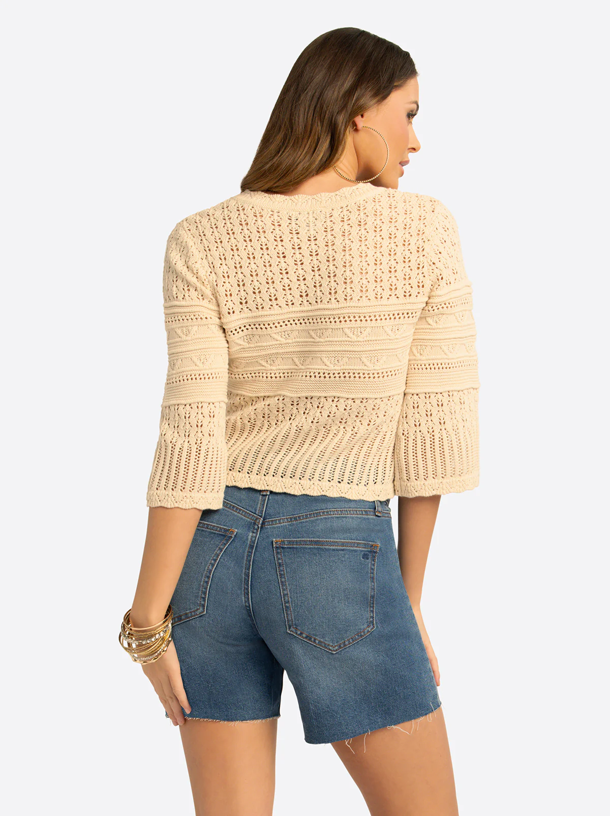 JS Jessica Simpson Mosi Sweater Tee in Whitecap Gray - Image 4