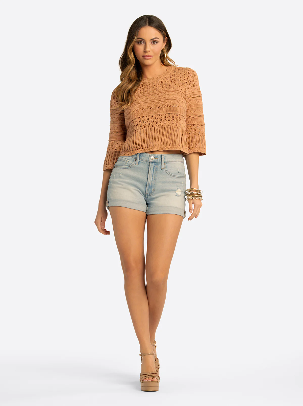 JS Jessica Simpson Redondo High Rise Short in Mist - Image 4