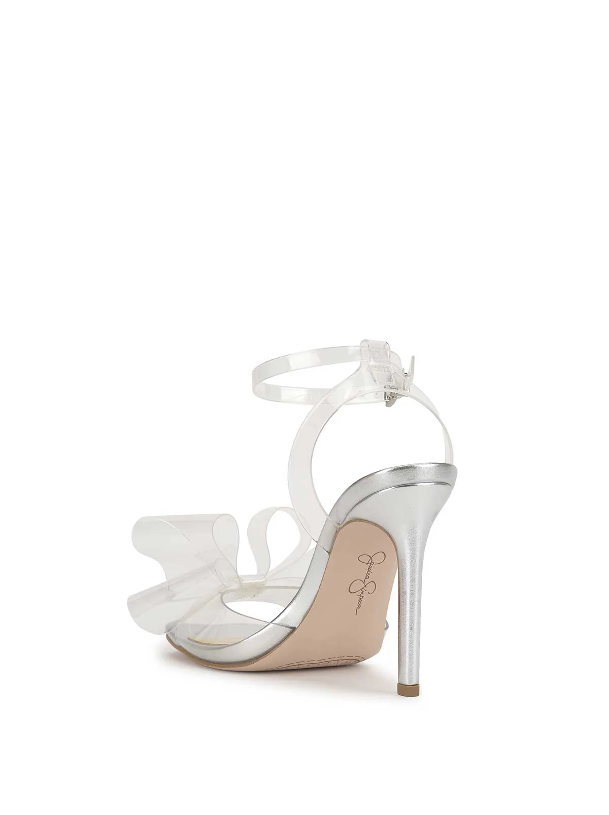 Olivine High Heel in Clear & Silver - Image 3