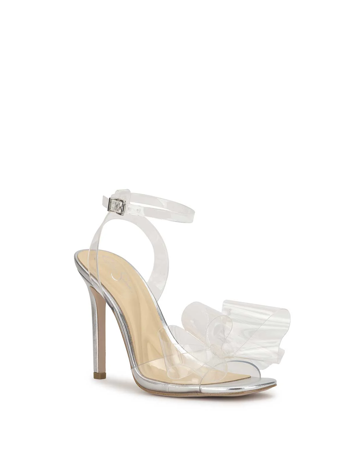 Olivine High Heel in Clear & Silver - Image 4