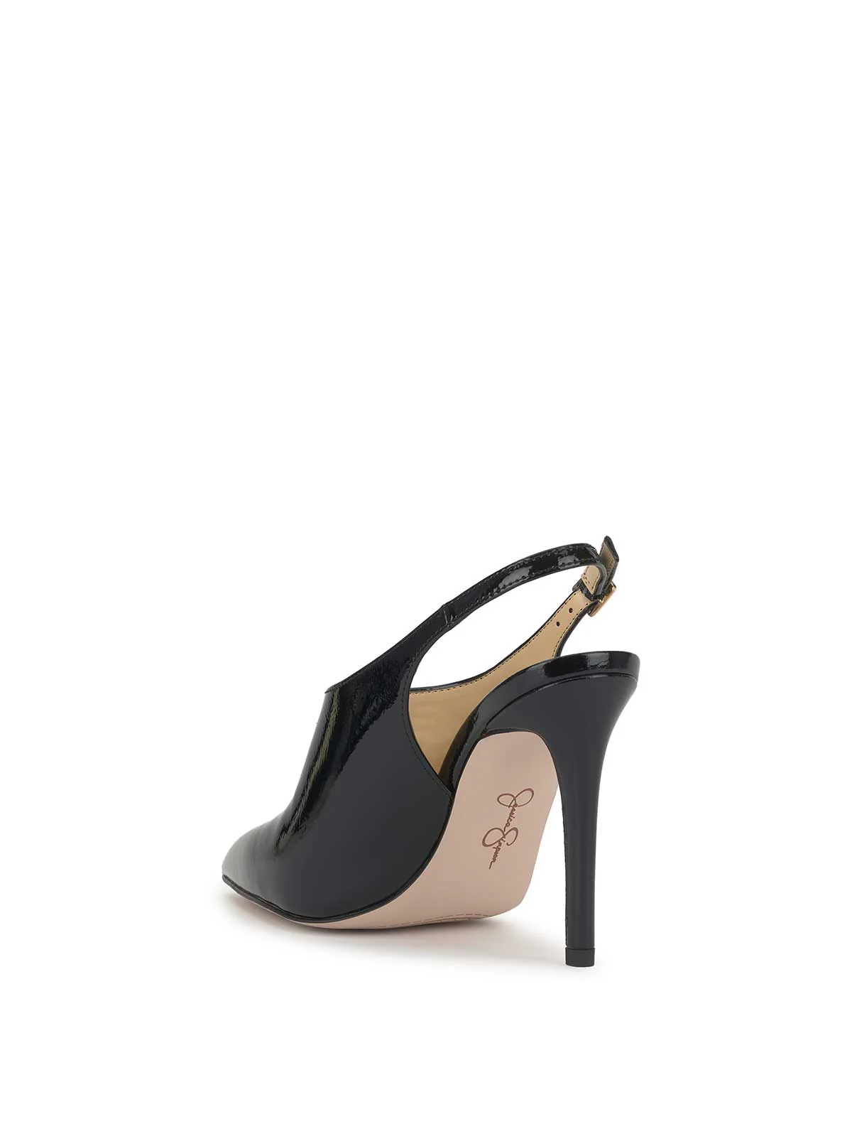Pavie Pointed Toe Mule in Black - Image 3