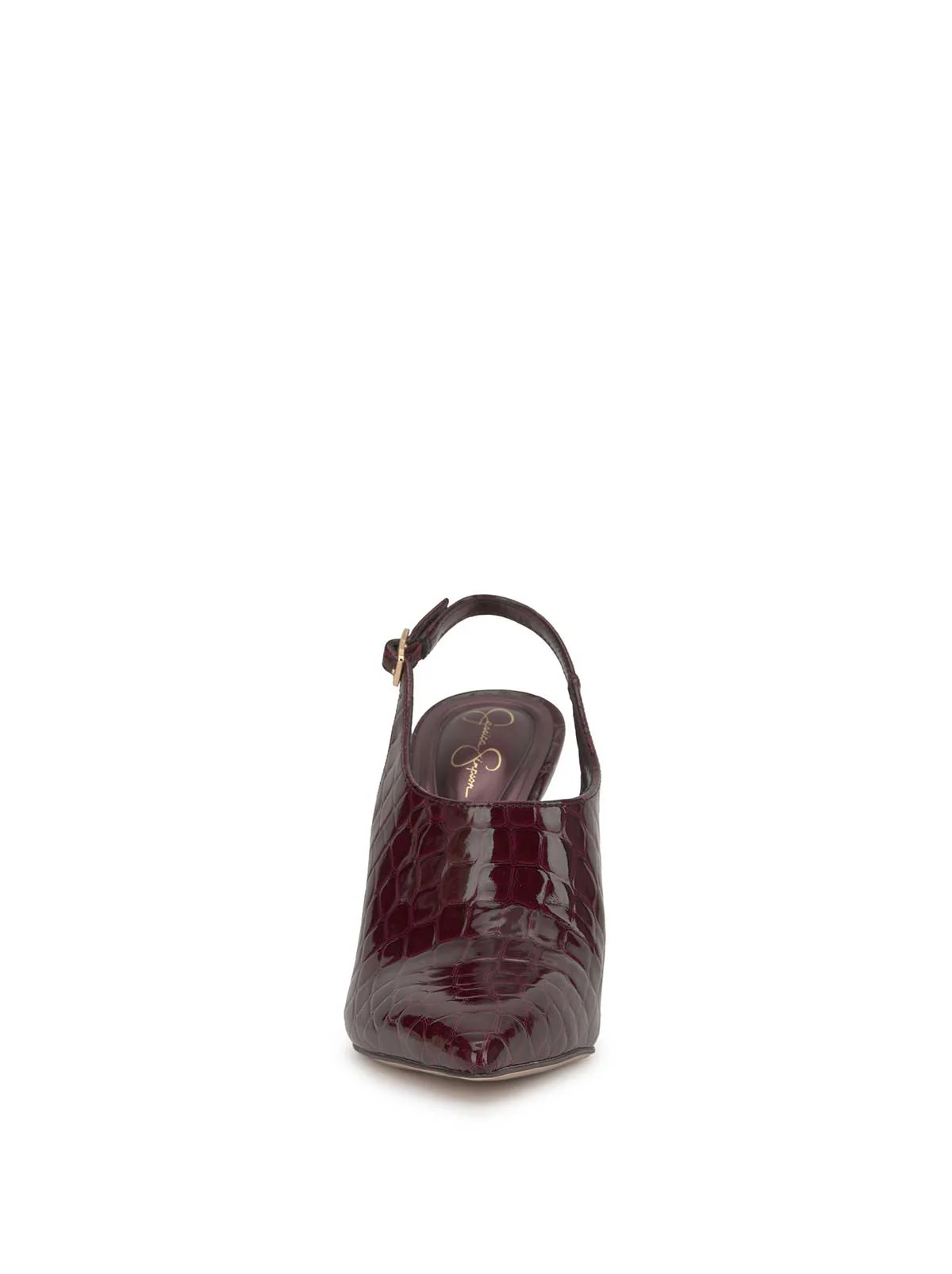 Pavie Pointed Toe Mule in Cherry Mahogany - Image 2
