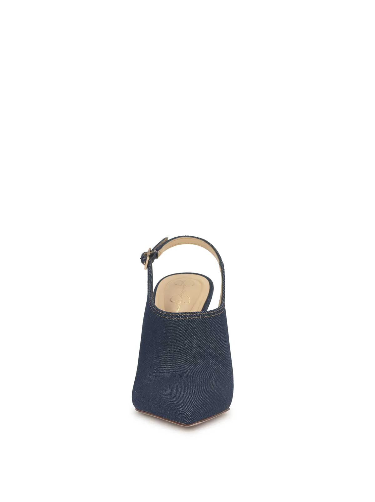 Pavie Pointed Toe Mule in Indigo - Image 2