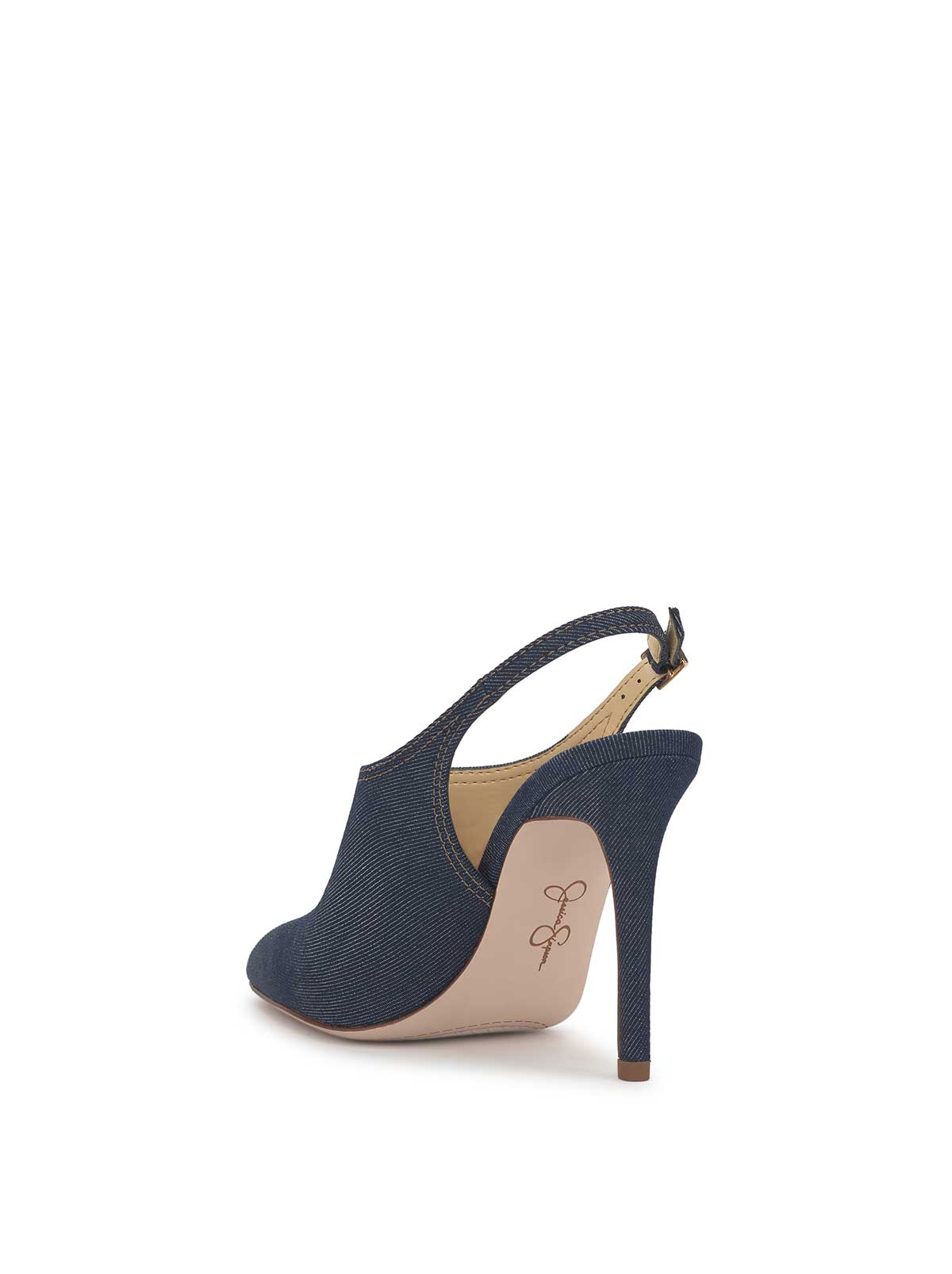 Pavie Pointed Toe Mule in Indigo - Image 3