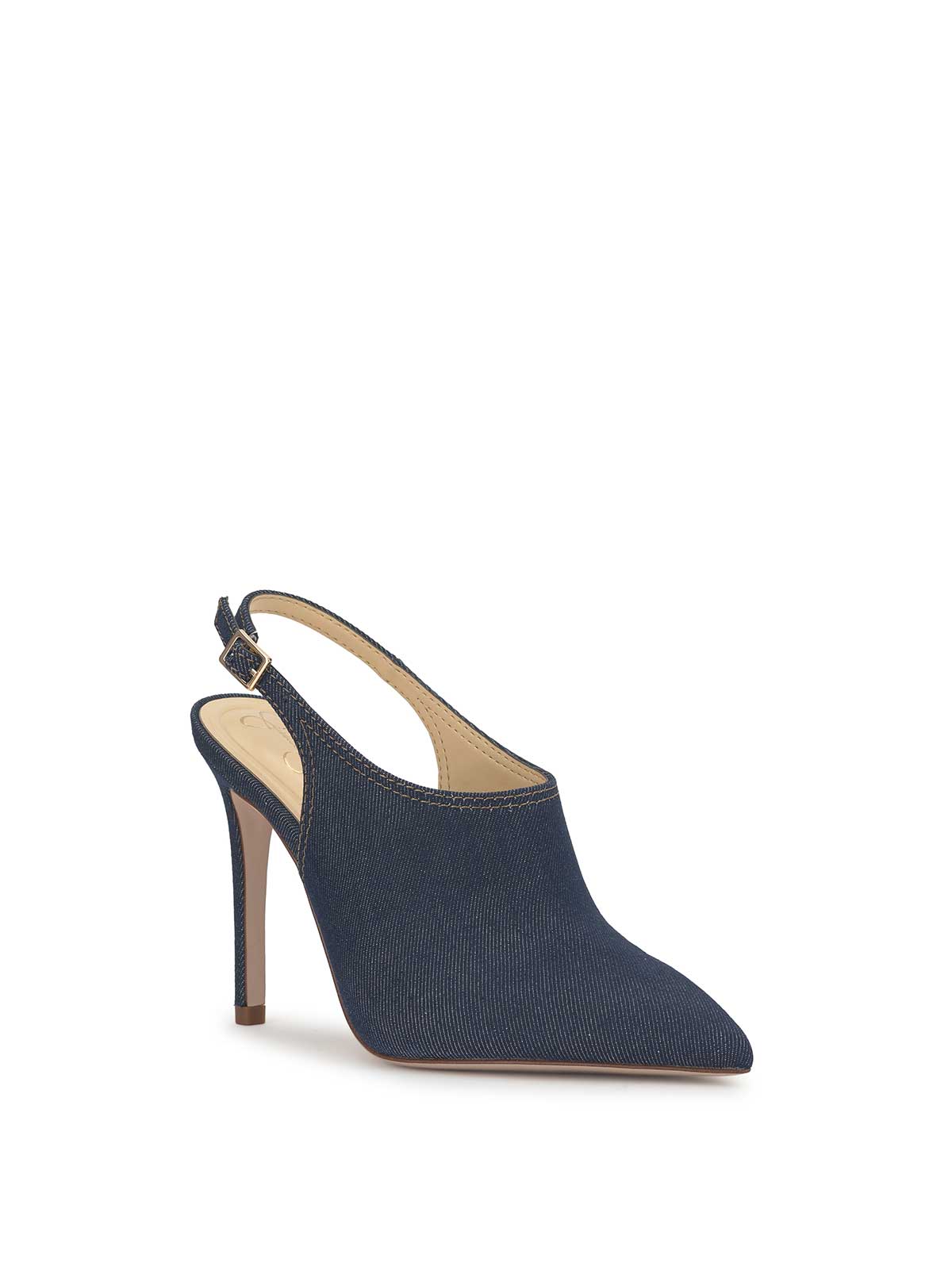 Pavie Pointed Toe Mule in Indigo - Image 4