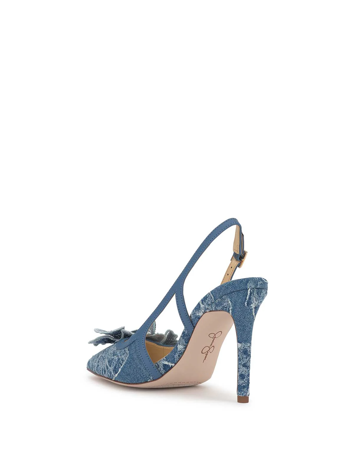 Pilitia High Heel in Denim - Image 3
