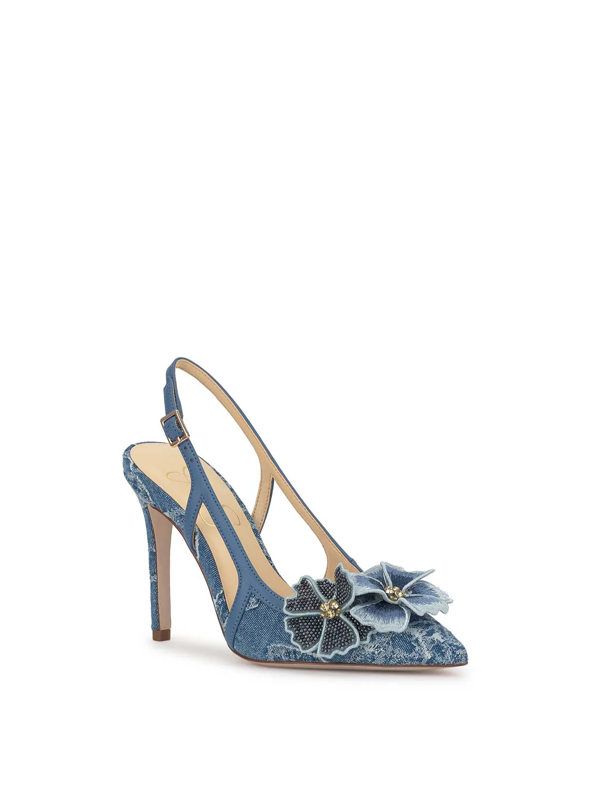 Pilitia High Heel in Denim - Image 4