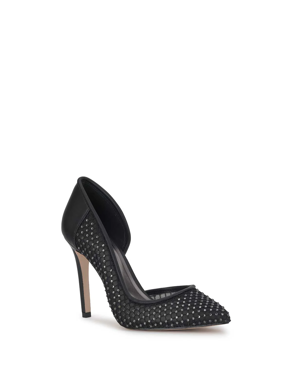 Prizma D'Orsay Pump in Black Mesh Sparkle - Image 4
