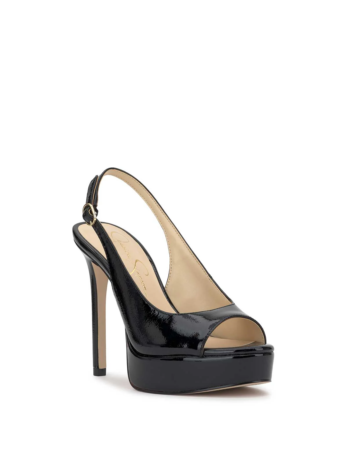 Sibilla High Heel in Black Patent - Image 4
