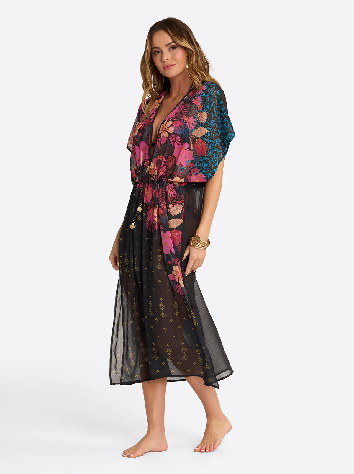 Long  Dress Cover Up in Swipe Right - Image 2