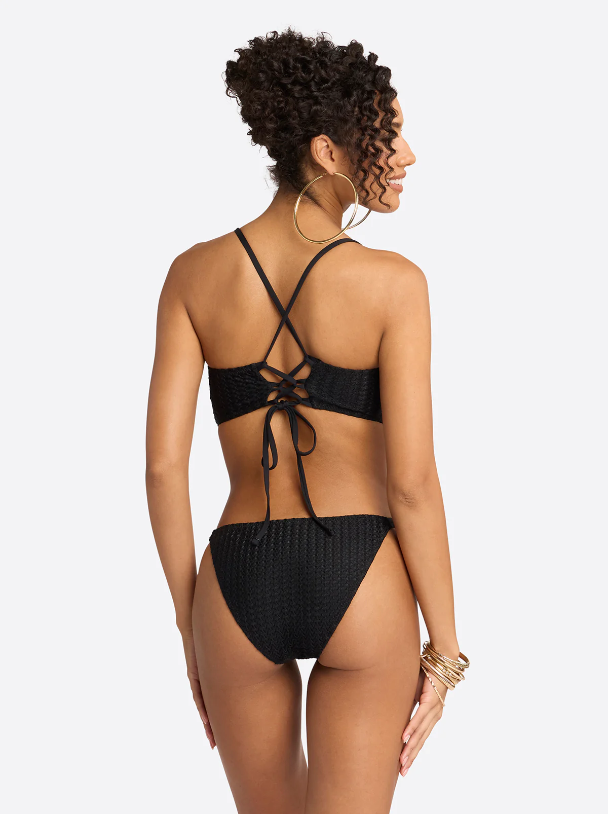 Cropped Cami in Black - Image 4