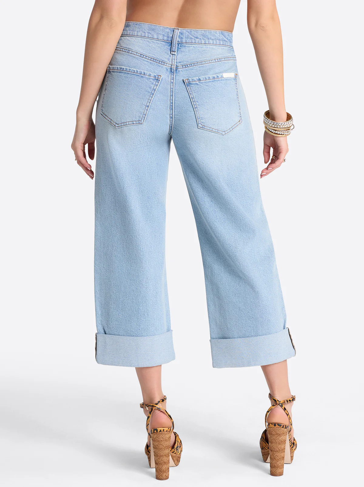 Valentine Wide Leg Boyfriend Jeans in Dearest - Image 4