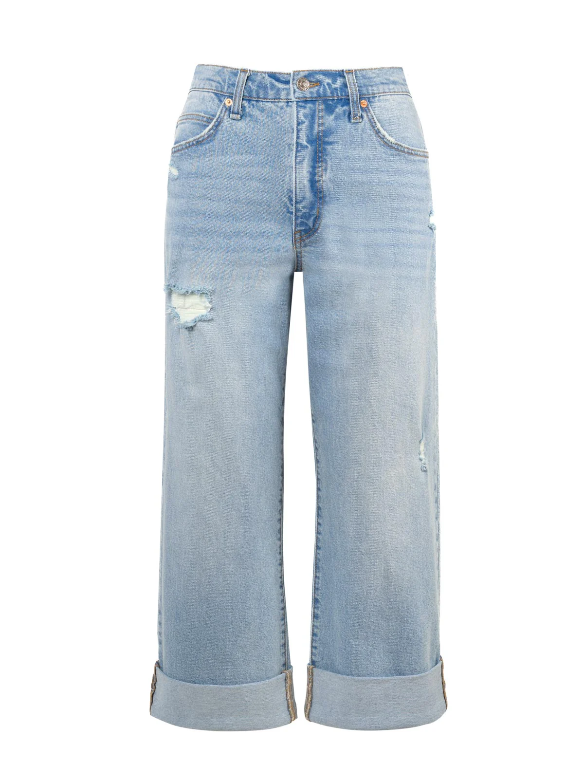 Valentine Wide Leg Boyfriend Jeans in Dearest - Image 6