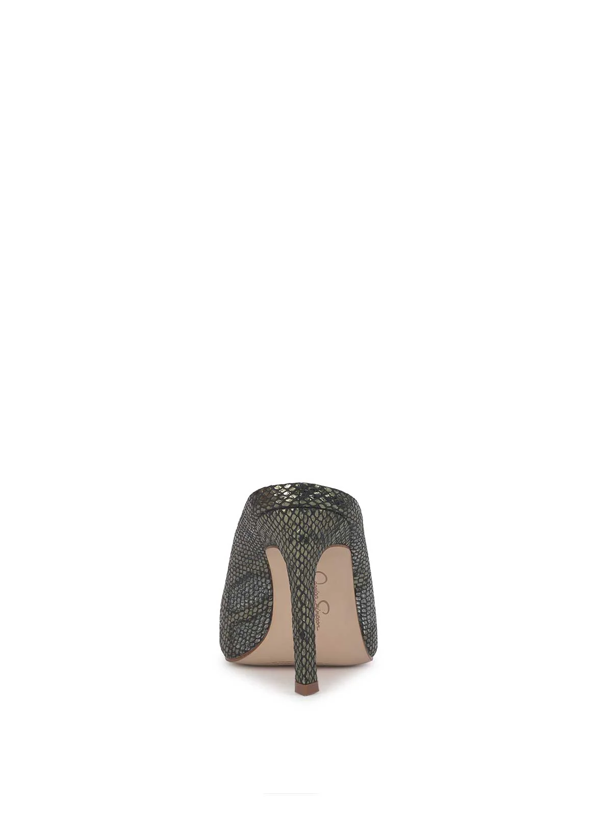 Wilix High Heel Mule in Sapphire Snake - Image 5